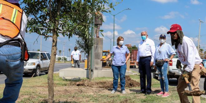 Arranca Sanmiguel reforestación de NLD en Calzada de los Héroes