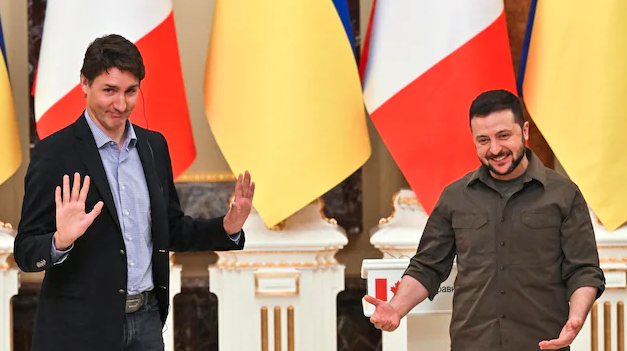 Trudeau visitó Kyiv y se reunió con Zelensky