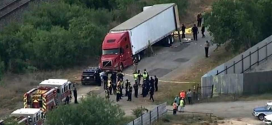Encuentran a más de 40 migrantes muertos en caja de tráiler en San Antonio, Texas