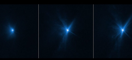 Hubble y Webb capturan el momento en el que misión de la NASA impacta contra un asteroide