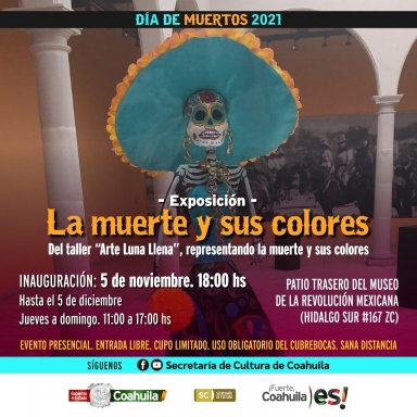 Invita Cultura Coahuila a la exposición “La Muerte y sus Colores»