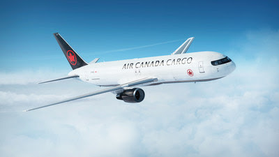 El primer Boeing 767-300ER de Air Canada entra en servicio; se despliega en la Columbia Británica para apoyar la cadena de suministro canadiense