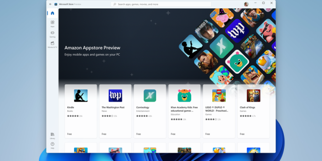 Las apps de Android ya están disponibles en Windows 11 a través de Microsoft Store