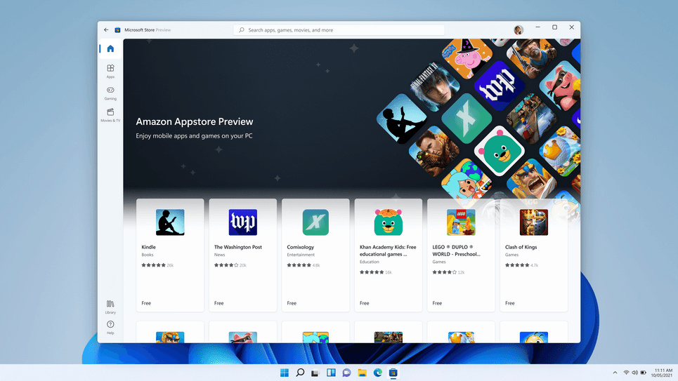 Las apps de Android ya están disponibles en Windows 11 a través de Microsoft Store