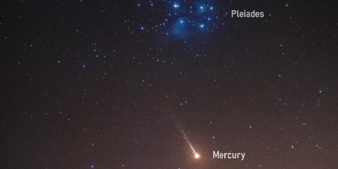 Fotógrafo capta una misteriosa cola brillante saliendo de Mercurio