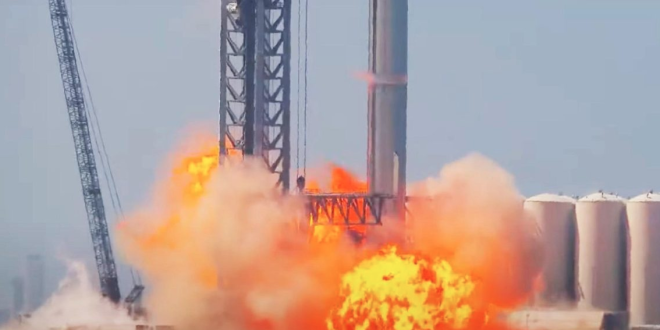 Explosión en el nuevo cohete de SpaceX con el que Elon Musk quiere llevar humanos a Marte
