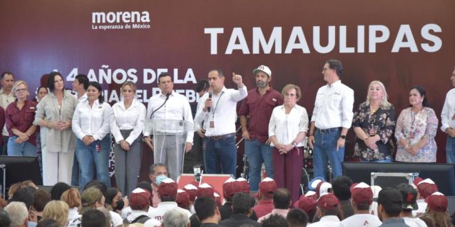 La 4T en Tamaulipas no tiene<br>marcha atrás: Morena