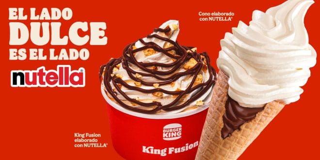 Burger King le da la bienvenida a Nutella Burger King le da la bienvenida a Nutella