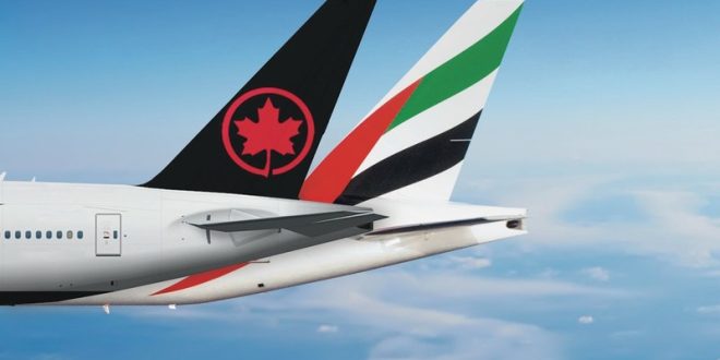 Air Canada y Emirates activan código compartido