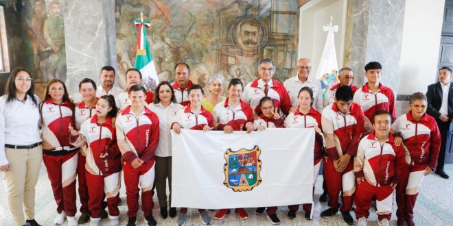 Entregan Gobierno del Estado y DIF Tamaulipas uniformes a deportistas paralímpicos