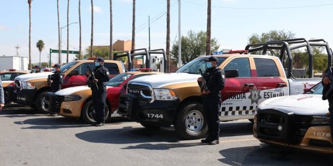 DESTACA ALCALDESA CARMEN LILIA CANTUROSAS RESPUESTA INMEDIATA DE GOBERNADOR CON LLEGADA DE PATRULLAS DE GUARDIA ESTATAL