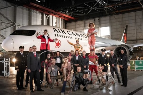 Air Canada y el Cirque du Soleil renuevan su asociación hasta 2024
