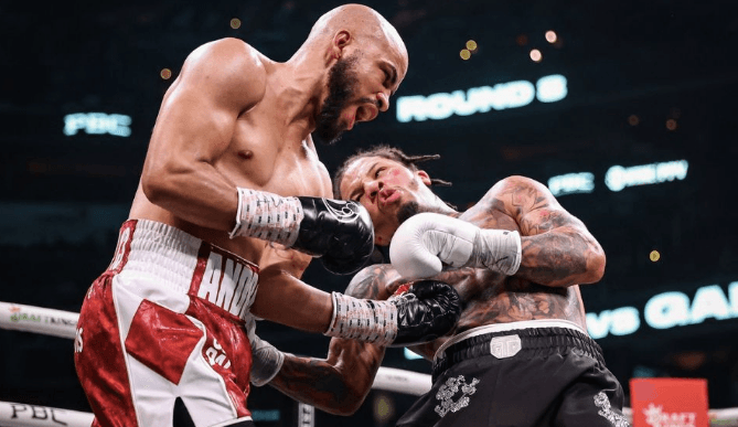 GERVONTA DAVIS RETUVO SU CAMPEONATO TRAS VENCER POR KO AL «ANDROIDE» GARCÍA