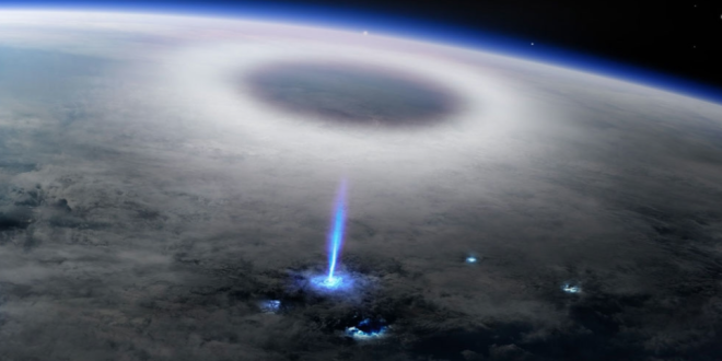 Extraño rayo azul es detectado por la Estación Espacial Internacional