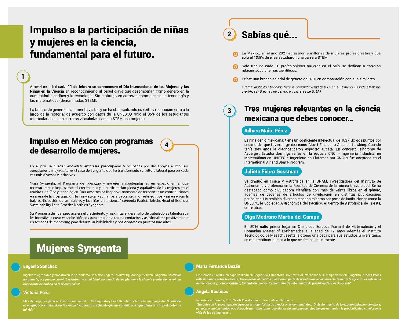 Impulso a la participación de niñas y mujeres en la ciencia, fundamental para el futuro