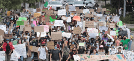 Protestan contra Tren Maya