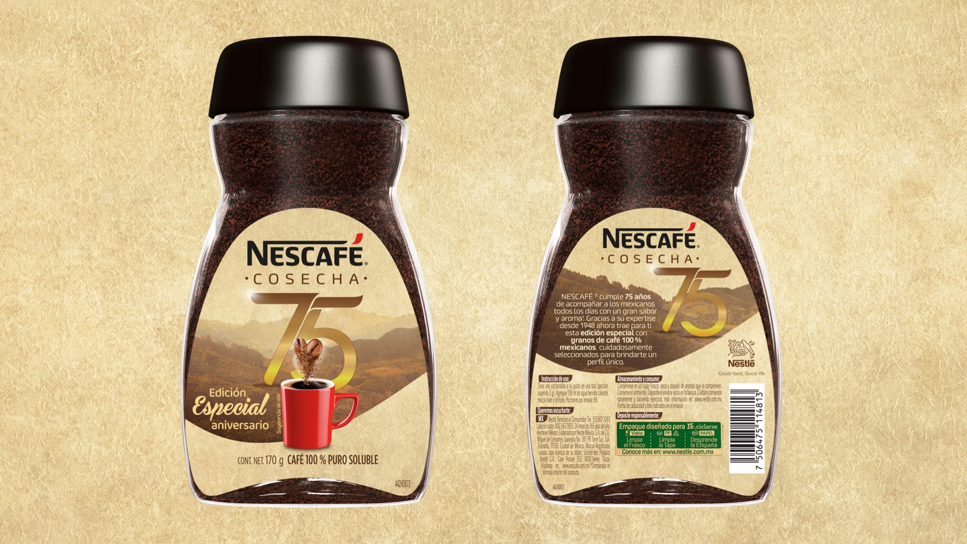 NESCAFÉ® cumple 75 años de acompañar día con día a los mexicanos y lo celebra con su edición especial: NESCAFÉ® COSECHA