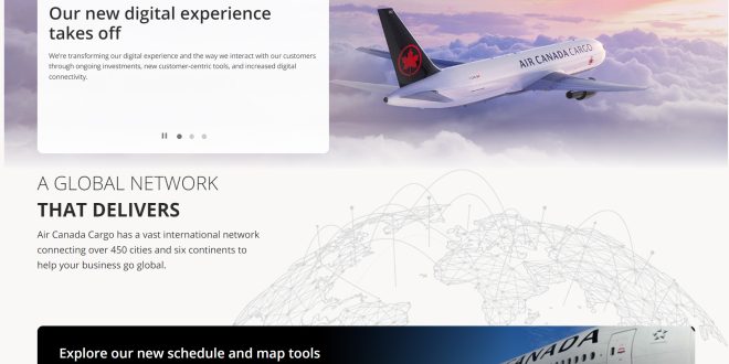 Air Canada Cargo lanza un nuevo sitio web con mejores funciones para los clientes