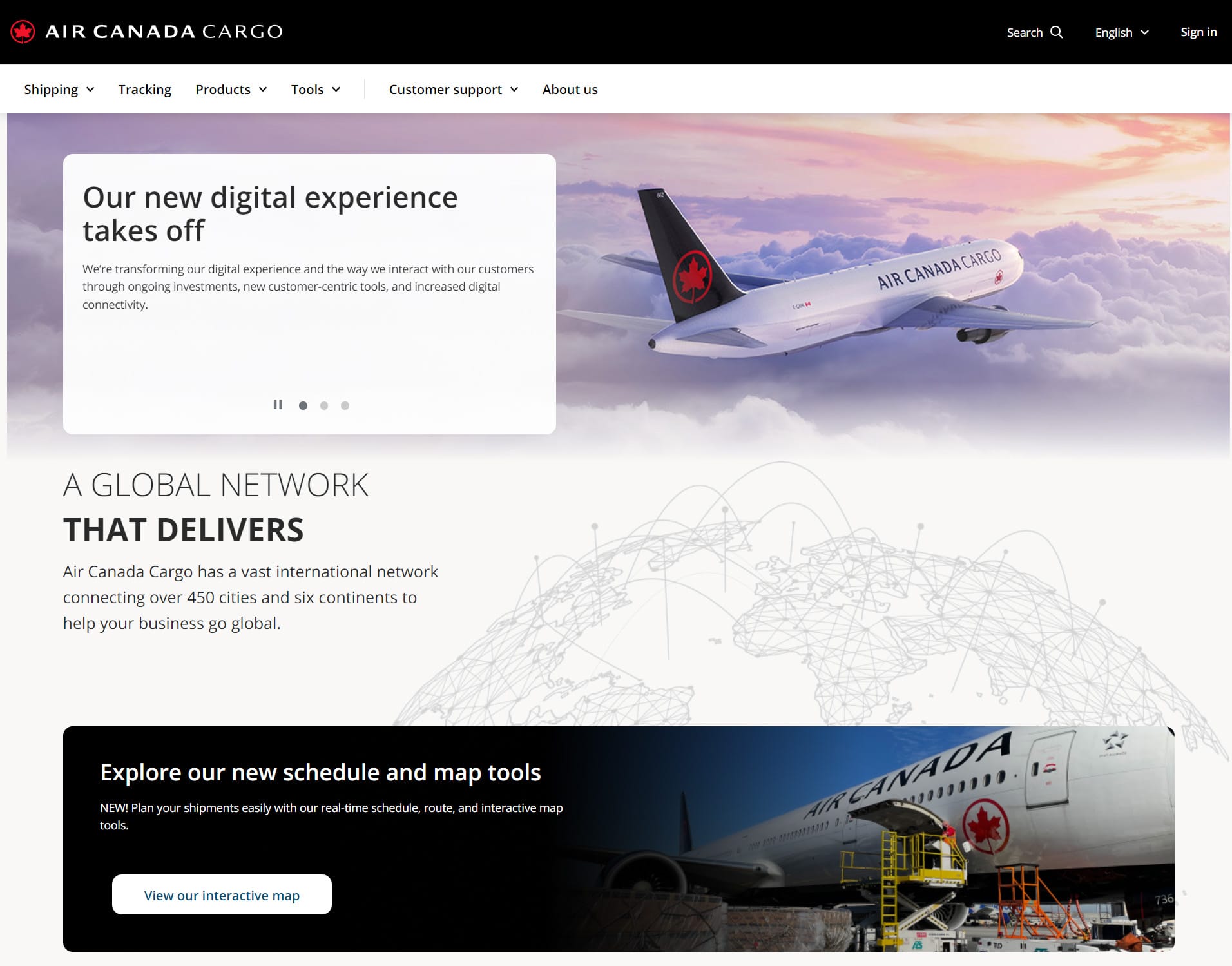 New Cargo website