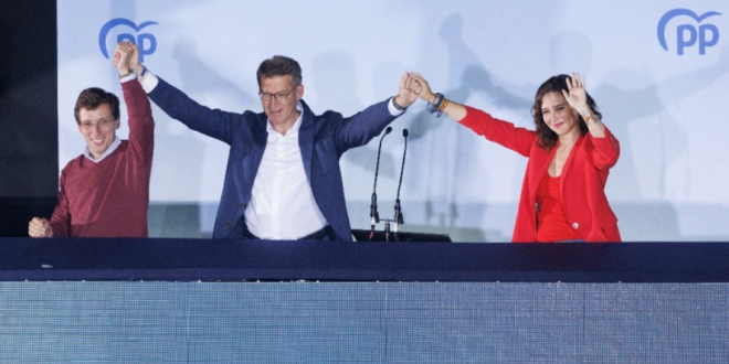 Triunfo arrollador de la derecha en elecciones en España