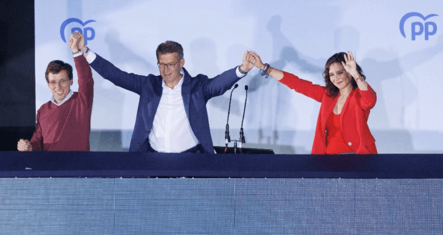 Triunfo arrollador de la derecha en elecciones en España