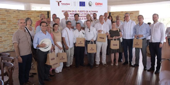 Visitan diplomáticos europeos puerto de Altamira Visitan diplomáticos europeos puerto de Altamira