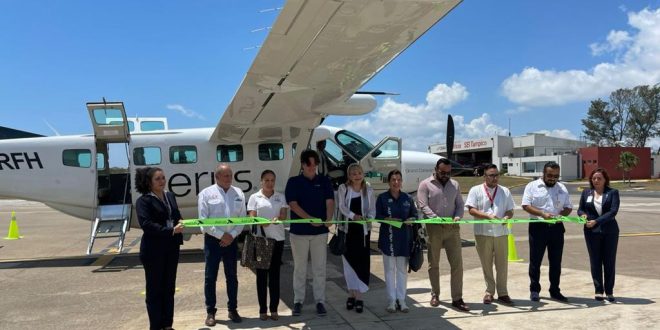 Inauguran nueva ruta aérea Reynosa-Tampico-Veracruz
