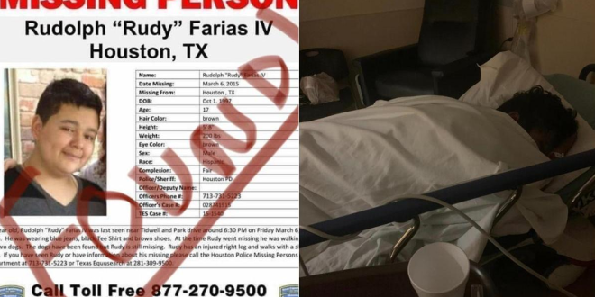 Encuentran vivo a Rudy Farias, joven que desapareció en Texas hace ocho años