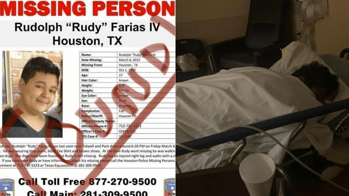 Encuentran vivo a Rudy Farias, joven que desapareció en Texas hace ocho años