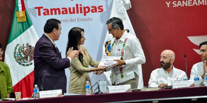 «Agua de Tamaulipas está en buenas manos”, le dicen legisladores federales al gobernador Américo Villarreal*