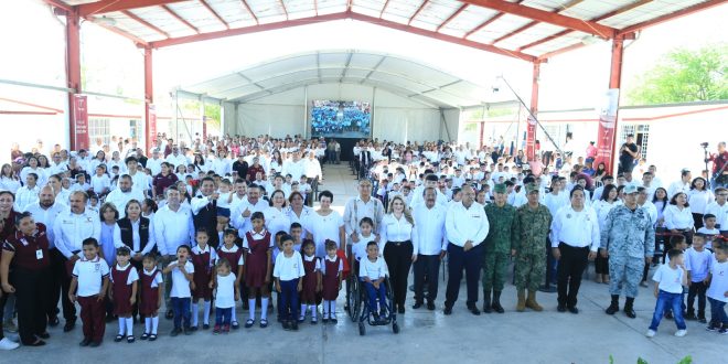 Tamaulipas participa con el presidente López Obrador en ceremonia del nuevo ciclo escolar