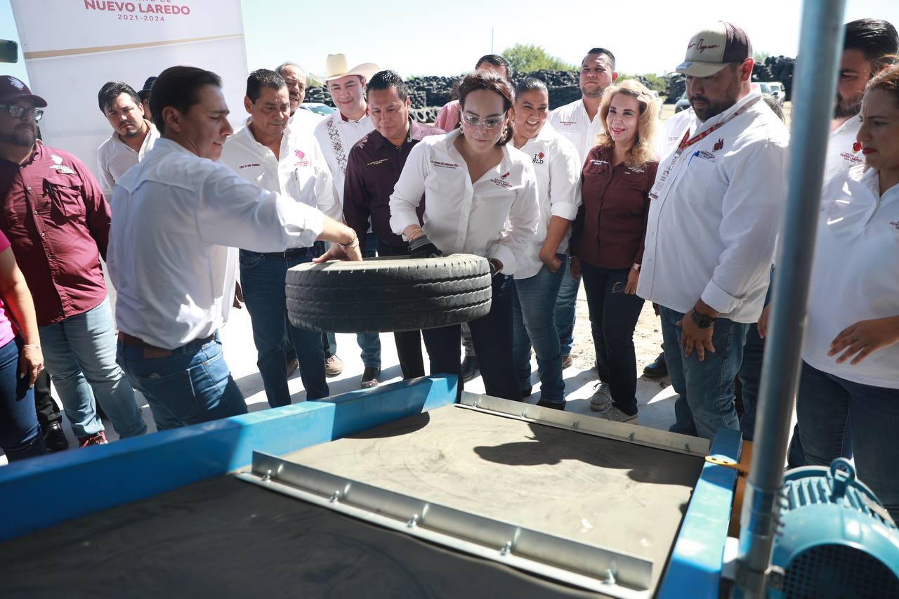 ARRANCA GOBIERNO MUNICIPAL TRITURADORA DE LLANTAS PARA PROTEGER EL MEDIO AMBIENTE