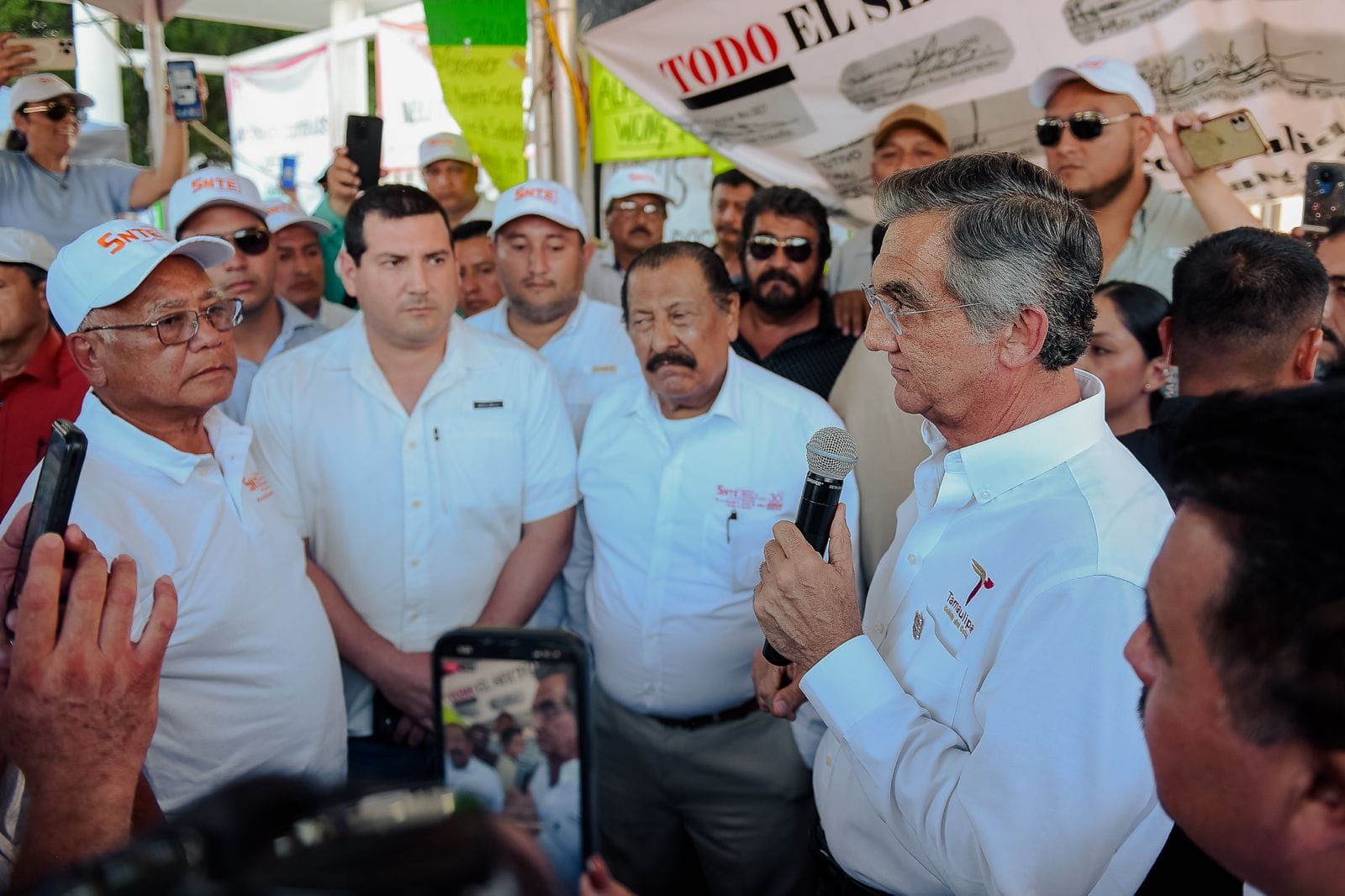 Gobierno de Tamaulipas reitera respeto a las y los maestros y resguarda su integridad￼