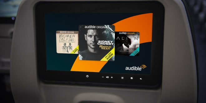 Air Canada ofrece por primera vez a sus clientes de todo el mundo audiolibros y podcasts originales de Audible en vuelo