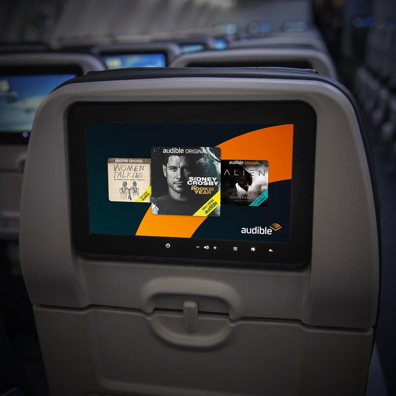 Air Canada ofrece por primera vez a sus clientes de todo el mundo audiolibros y podcasts originales de Audible en vuelo