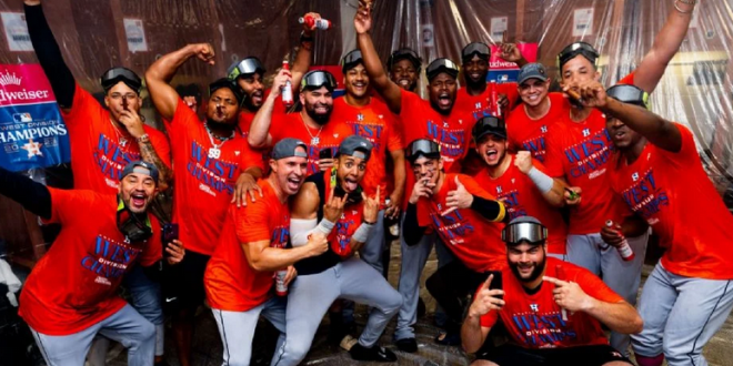 Astros se corona campeón del Oeste de la Americana