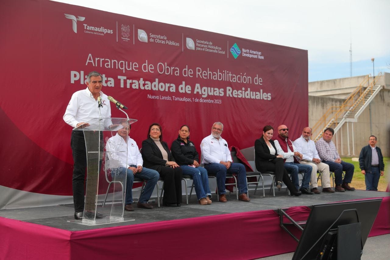 TRANSFORMARÁN GOBIERNO DE TAMAULIPAS Y DE NUEVO LAREDO CALIDAD DE VIDA DE FRONTERIZOS CON REHABILITACIÓN DE PLANTA PITAR