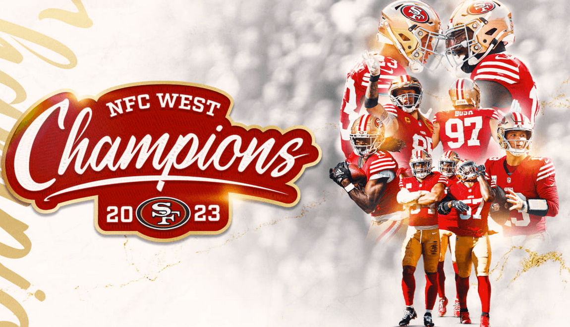 Los 49ers son campeones de la NFC Oeste de la NFL