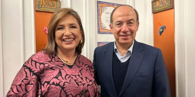Se reúne Xóchitl con Felipe Calderón
