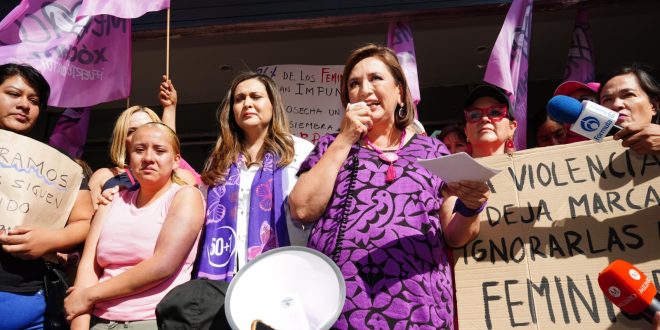  «No más violencia contra mujeres que exigen justicia»: Xochitl Gálvez 