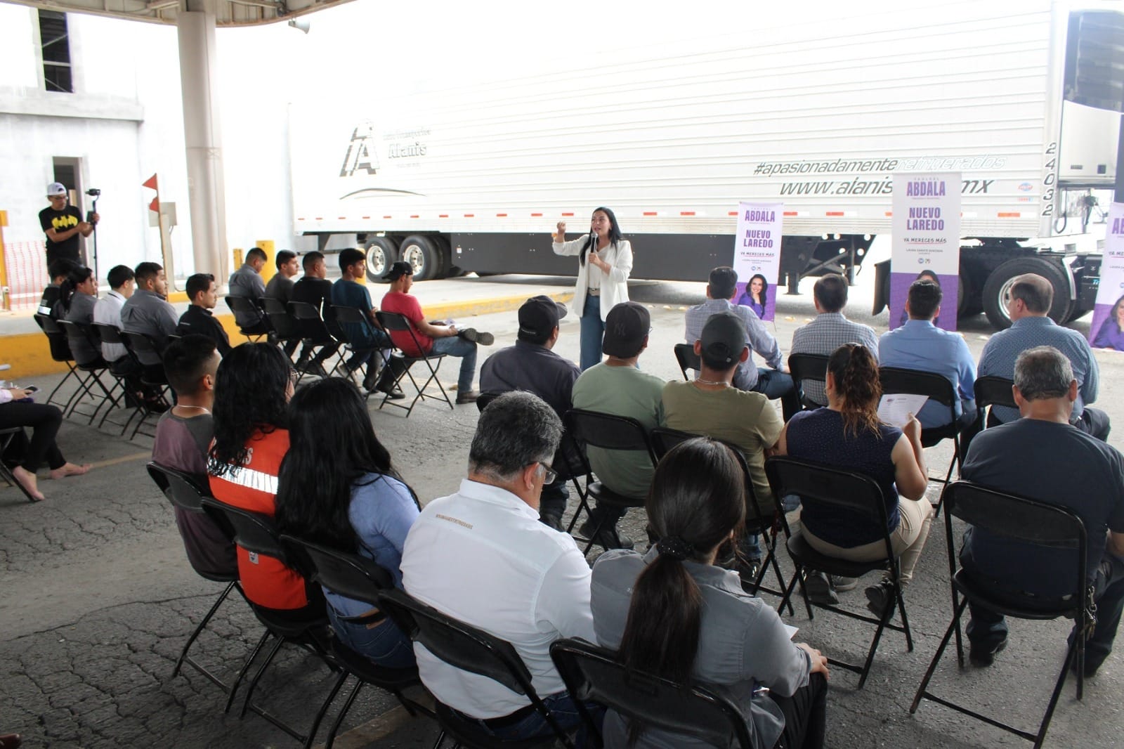 Un paradero para tráileres, mejores vías carreteras y una maquila para adultos mayores, serán realidad en el gobierno de Yahleel Abdala