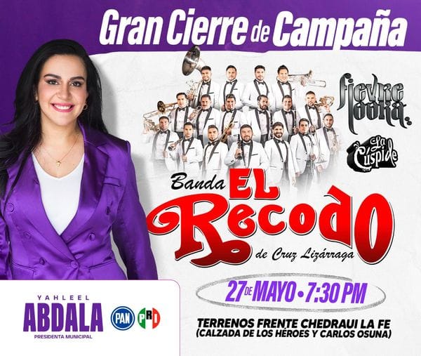 Hoy es el gran cierre de campaña de Yahleel Abdala