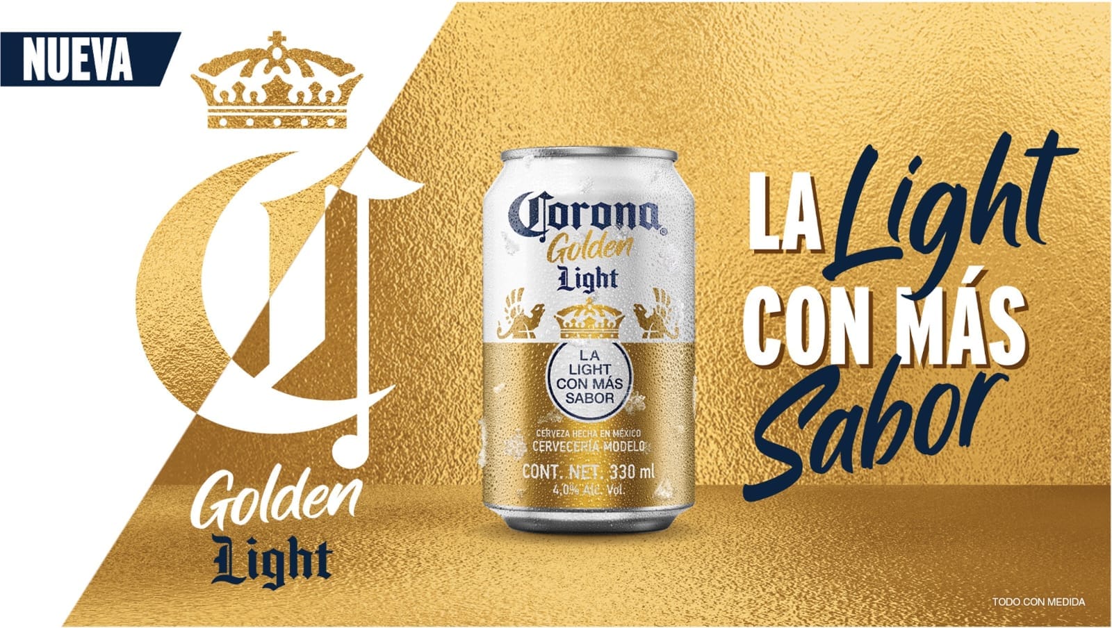 CORONA LANZA LA NUEVA CORONA GOLDEN LIGHT