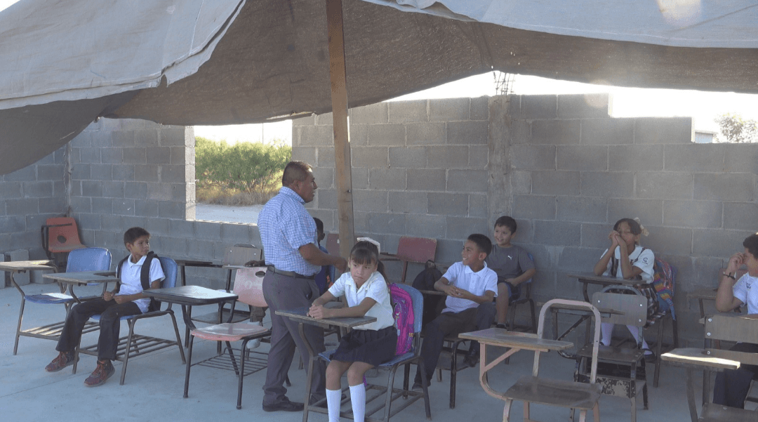 La farsa del apoyo educativo en Nuevo Laredo: La realidad de una escuela en condiciones deplorables