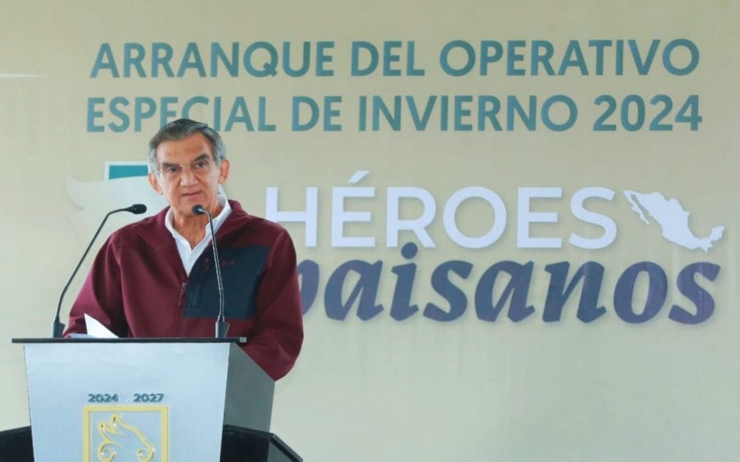 Da gobernador Américo Villarreal banderazo a Programa Héroes Paisanos Invierno 2024