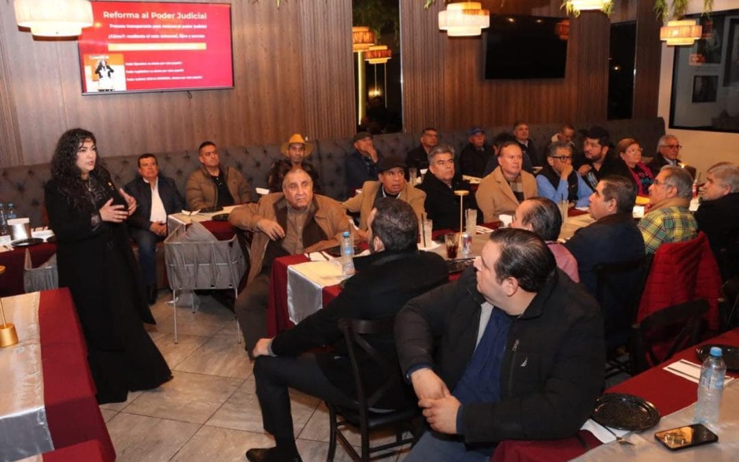 Informa Olga Sosa a sector empresarial de Río Bravo las acciones del Senado con la Presidenta Claudia Sheinbaum