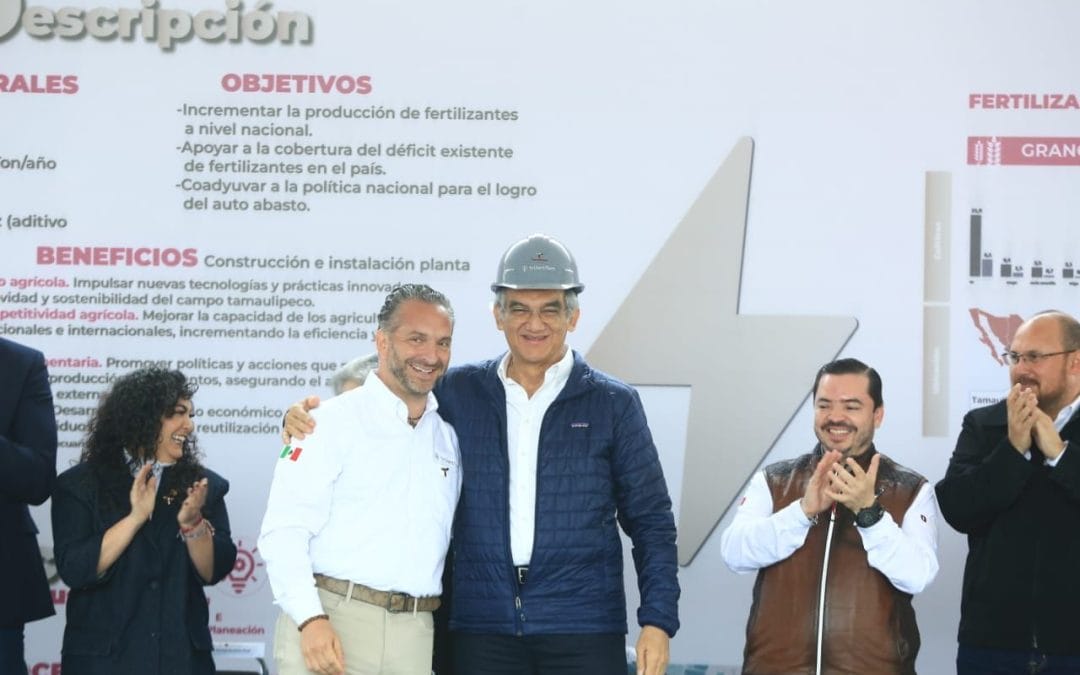 Inicia Américo construcción de planta de fertilizantes