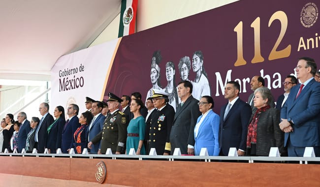 Encabeza Claudia Sheinbaum ceremonia del 112 Aniversario de la Marcha de la Lealtad