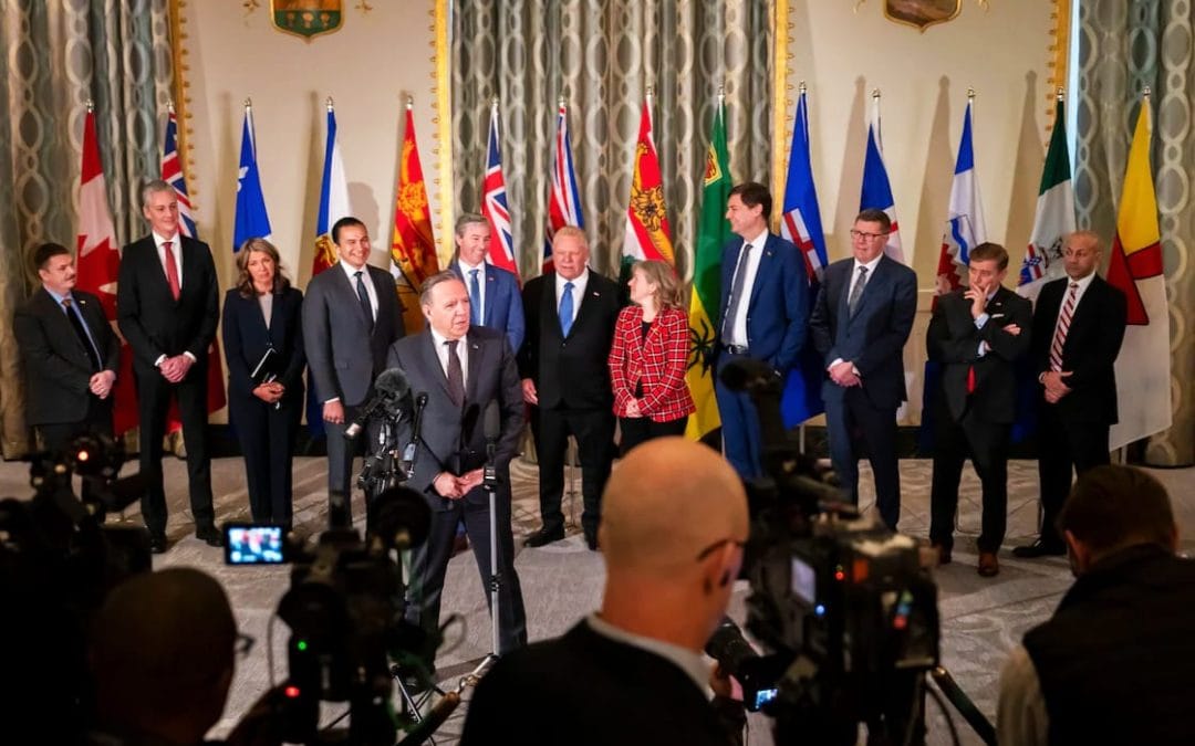 Buscan Primeros ministros de Canadá frenar aranceles de Trump y rechazan comentarios sobre anexión