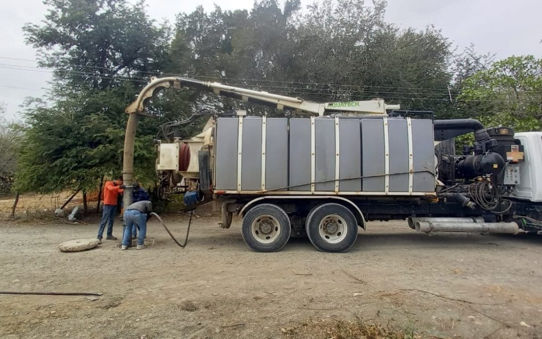 Intensifica Recursos Hidráulicos trabajos de saneamiento en municipios